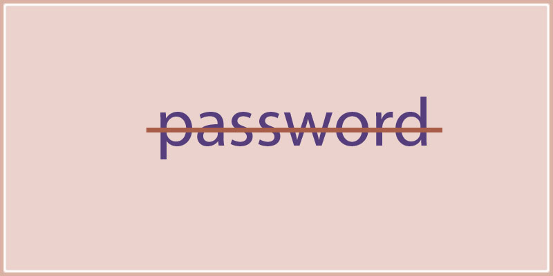 Password with strike through